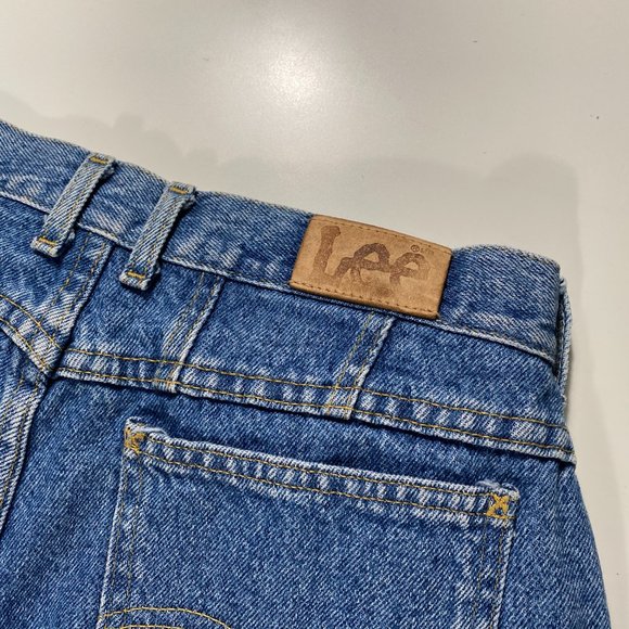 Vintage 80s Union Made Lee Riders 22 Relaxed fit jeans womens size 31x27 - Picture 8 of 10